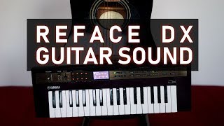 How to create an electric guitar sound on an FM synthesizer Yamaha Reface DX [upl. by Schifra]