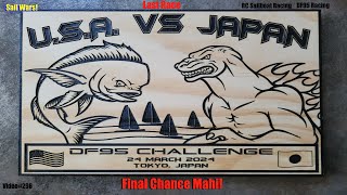 Sail Wars Mahi vs Japan RC Sailboat Racing Race 6 Last Chance Video298 DF95 Racing [upl. by Enilrem]