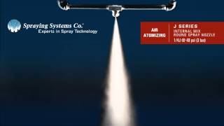 J Series Air Atomizing Nozzle Demonstration by Spraying Systems Co [upl. by Gasper]