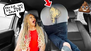 I POOPED MYSELF IN PUBLIC PRANK ON GIRLFRIEND she was grossed out ￼ [upl. by Acissj]