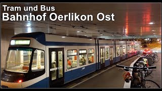 Spätabends beim Bahnhof Zürich Oerlikon Ost Schweiz [upl. by Atteynek973]