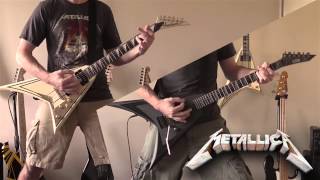 Metallica  Blackened All Guitar Cover Reversed Intro amp Drum Backing [upl. by Anauq557]