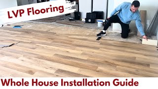 How to Install Luxury Vinyl Plank Flooring For Beginners  Flooret LVP Review  Builds by Maz [upl. by Plusch]