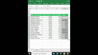 Calculer les heures de travail sur Excel apprendreexcel [upl. by Ricca]