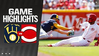 Brewers vs Reds Game Highlights 9124  MLB Highlights [upl. by Ldnek]