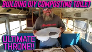 A CHEAP COMPOSTING TOILET SYSTEM  Throne Composting Toilet  Offgrid DIY [upl. by Ayaros292]