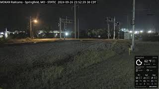 MOKAN Railcams Springfield Missouri BNSF Thayer North Subdivision MP 20470 RECURRENT STREAM [upl. by Andres]