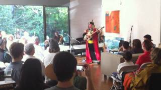 Master Tuvan Throat Singer Kongarol Ondar Коңгароол Ондар Unplugged in Marin [upl. by Enomahs]