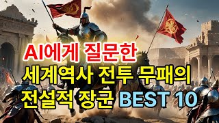 AI가 답변한 세계역사에서 무패전승 장수 BEST 10 선정 이슈 history 전쟁 이순신무패 [upl. by Thorne]