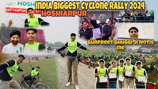 Gurpreet Ghuggi in Hoshiarpur India 🇮🇳 Biggest Cyclone Rally In 2024  RohanTiwari [upl. by Sucam122]