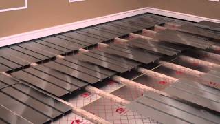 ProWarm Water Underfloor Heating Installation  Aluminium Spreader Plate Method [upl. by Eilyac572]