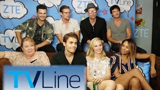 Vampire Diaries LastEver ComicCon Interview  TVLine Studio Presented by ZTE  ComicCon 2016 [upl. by Derward]