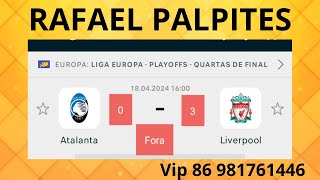 PALPITES DE FUTEBOL COM PLACAR EXATO BILHETE PRONTO PARA ESTA QUINTA 18042024 [upl. by Eillac]