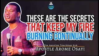 HOW TO KEEP YOUR FIRE BURNING CONTINUALLY  APOSTLE AROME OSAYI  REMNANT RCN  TATH [upl. by Lytsirhc]