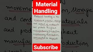 What is Material Handling [upl. by Akirdnuhs197]