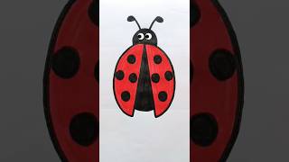 Ladybug drawing amp coloring  Ladybug drawing ladybug ladybugdrawing art shorts coloring [upl. by Christin]