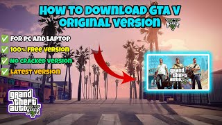 How to download GTA V free in PC or laptop  GTA 5 original version  GTA V 100 free  GTA V 2024 [upl. by Esikram981]