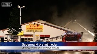 05052014 DON Discounter wird ein Raub der Flammen [upl. by Keelia]