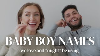 BABY NAMES WE LOVE AND MIGHT BE USING  STUNNING BOY NAMES 2024🍼👶 [upl. by Lizzy]