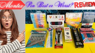 Montex Pens Review  BallGelRoller BallFountain Pen Detailed Review [upl. by Neila]