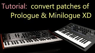 How to convert your patches between minilogue xd and prologue [upl. by Bergin]