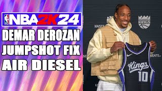 DeMar DeRozan Jumpshot Fix NBA2K24 [upl. by Regnij]