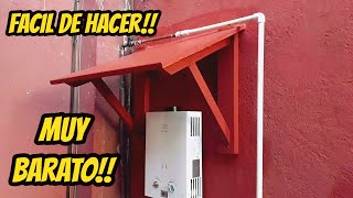 Cómo hacer un techito para el boiler🔨 [upl. by Inalak]