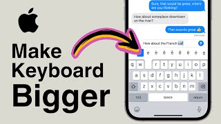 How To Make Keyboard On iPhone Bigger [upl. by Earej]