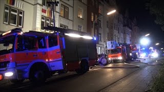 Brand in Mehrfamilienhaus in EugenRichterStraße in HagenWehringhausen  Feuerwehr Hagen [upl. by Sarge290]