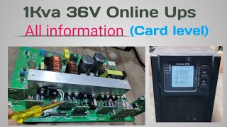 1Kva 36V online ups All Information  Igbt Dc to Dc and input or output sections [upl. by Merrow]