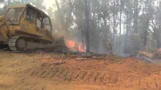 Bulldozers working at fires [upl. by Bride257]