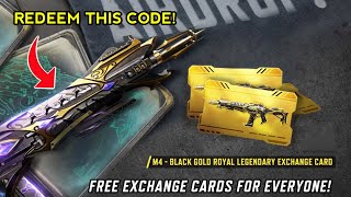 NEW CODE FOR UNLOCKING LEGENDARY M4  BLACK GOLD ROYAL [upl. by Heydon37]