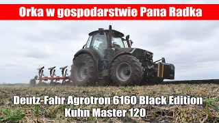 DeutzFahr Agrotron 6160 Black Edition  Kuhn Master 120 w orce [upl. by Aihseyk]