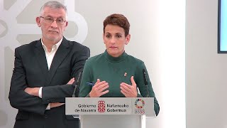 Chivite dice que el PSOE ha hecho públicos quottodos los acuerdosquot y evita hablar de moción de cen [upl. by Lamrouex]