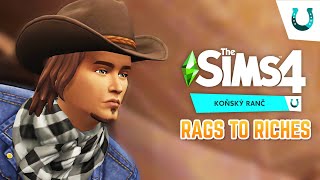 💸 Vydělám si quotrančařenímquot 🏇🏽 RAGS TO RICHES  The Sims 4 Koňský ranč 1 část [upl. by Anaidirib201]