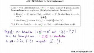 Nützliches zu Isomorphismen  Mathematik Video Übung [upl. by Elwood]