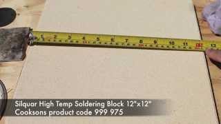 Silquar High Temp Soldering Block Demo  Review in HD [upl. by Ahtnamas]