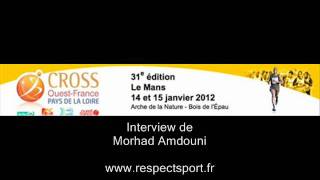 Morhad Amdouni  Cross Ouest Francewmv [upl. by Thesda]