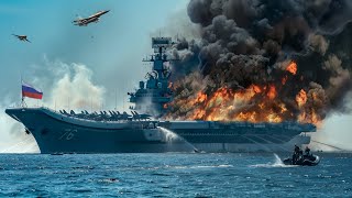 13 Minutes Ago Russian Aircraft Carrier Carrying 700 Fighter Jets Sunk by Ukrainian F16s [upl. by Tnairb]