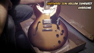 Hartwood Revival Semi Hollow Guitar Unboxing And Demo [upl. by Wolcott]