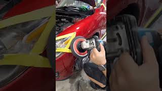 How to wet sand and buff like a professional 🥶 carpaint bodyfiller buffing bondo diy [upl. by Carpio]