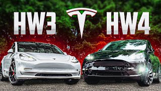 Tesla Hardware 3 VS Hardware 4 AI4 Comparison [upl. by Suoiluj]