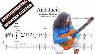 Johannes Linstead  Andalucia TAB  spanish guitar tabs PDF  Guitar Pro [upl. by Salena]