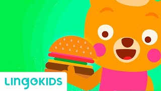 Burger Recipe Song 🍔 Music for children  Lingokids [upl. by Anileda897]