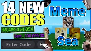 NEW ROBLOX MEME SEA CODES 2024 AUGUST  MEME SEA CODES  MEME SEA CODE [upl. by Solakcin]