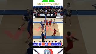 sekita one hand set for yamauchi quick japan vs netherlands volleyball [upl. by Olegnad929]