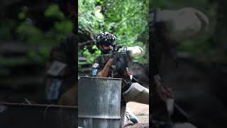 Airsoft LMG OVERPOWERS Enemy Duo  Clip 1558 shorts [upl. by Saval989]