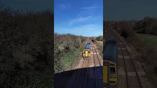 Class 158 two tone from a bridge [upl. by Adnotal]