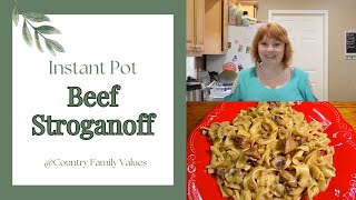 Instant Pot Beef Stroganoff instantpot beefstroganoff beef countryfamilyvalues [upl. by Kcid834]