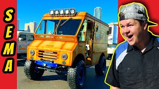 I Built the Most INSANE Bread Van EVER But Crashed It Right Before SEMA [upl. by Suravaj13]